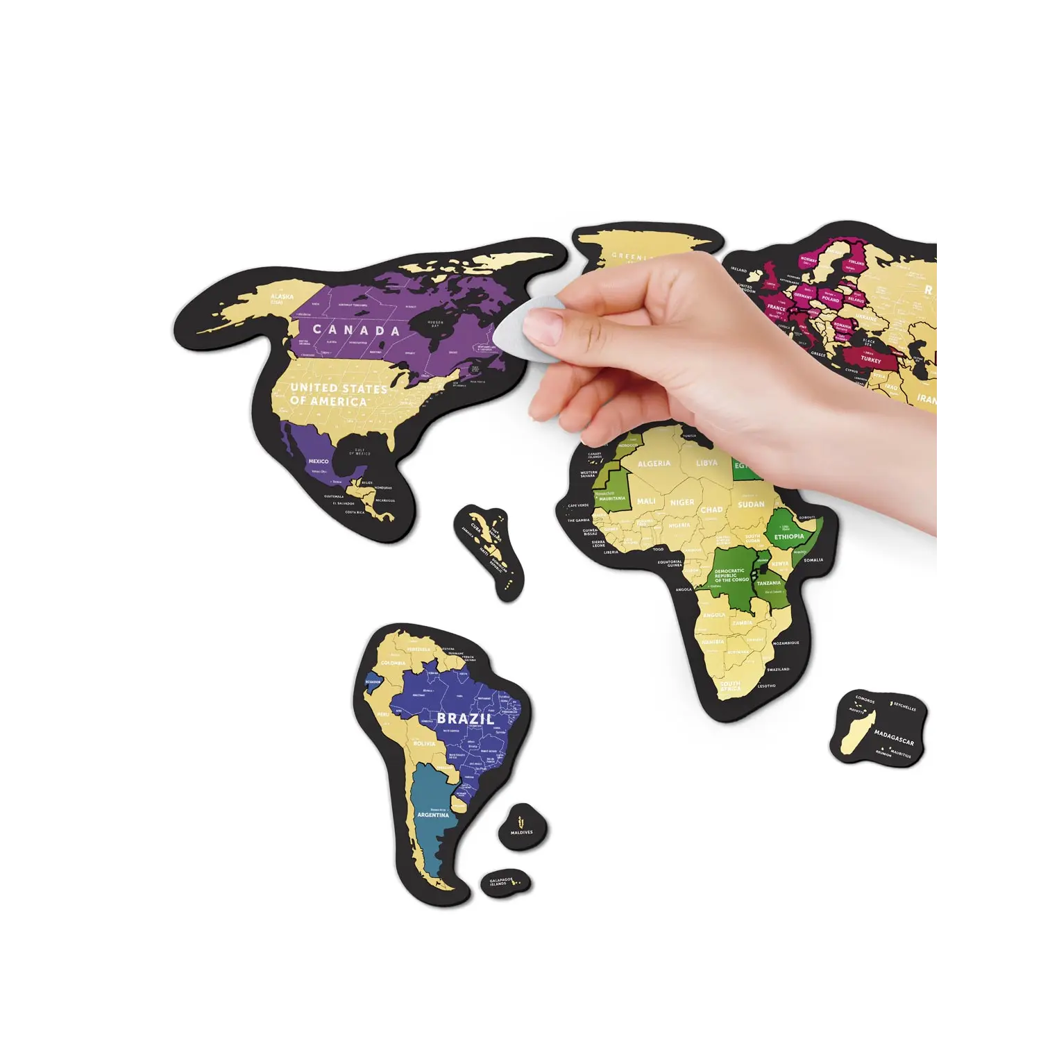 Maps :: Magnetic World Map